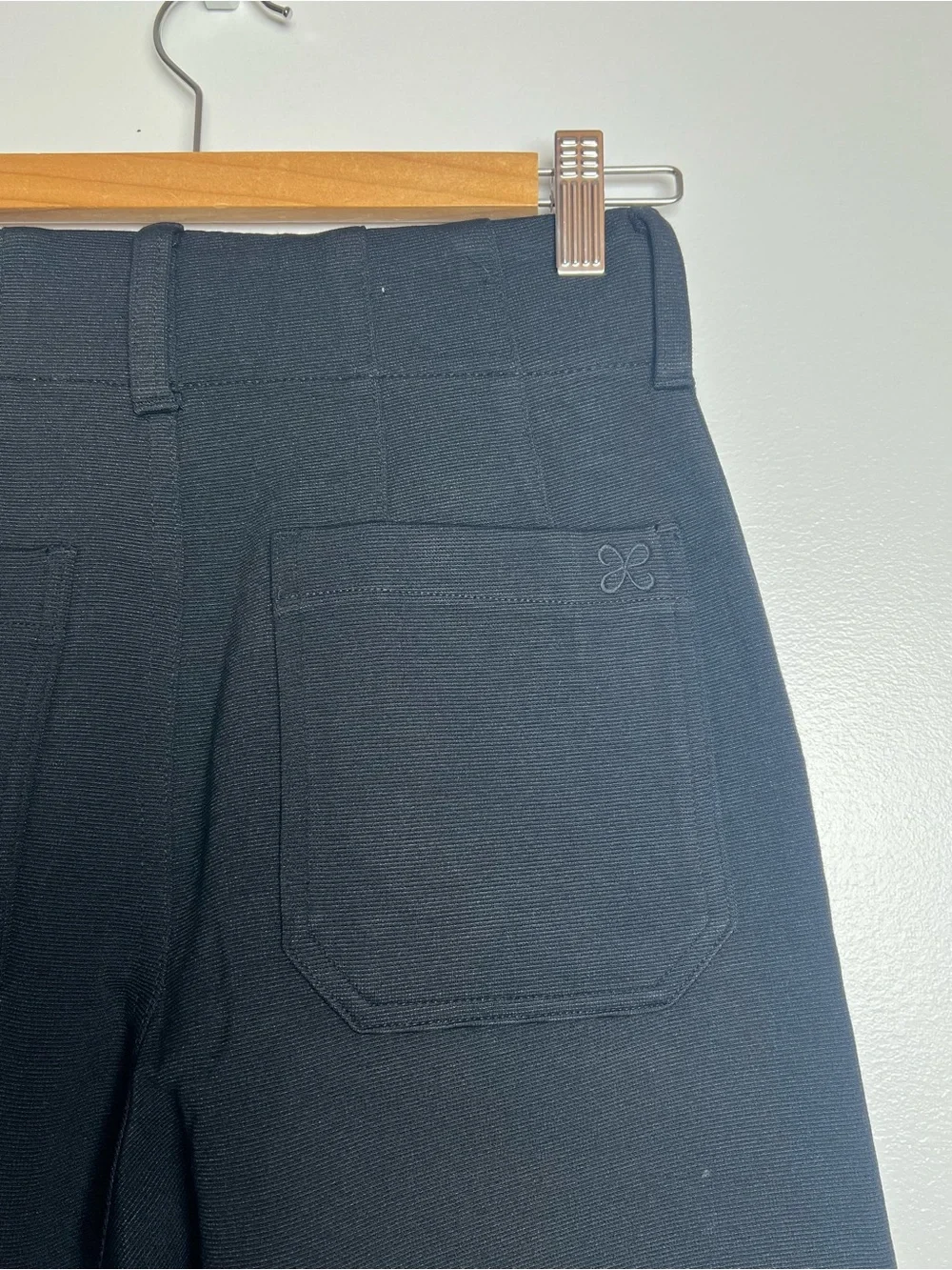 NWOT Maeve Knit Black Wide-Leg High-Rise Colette Pants